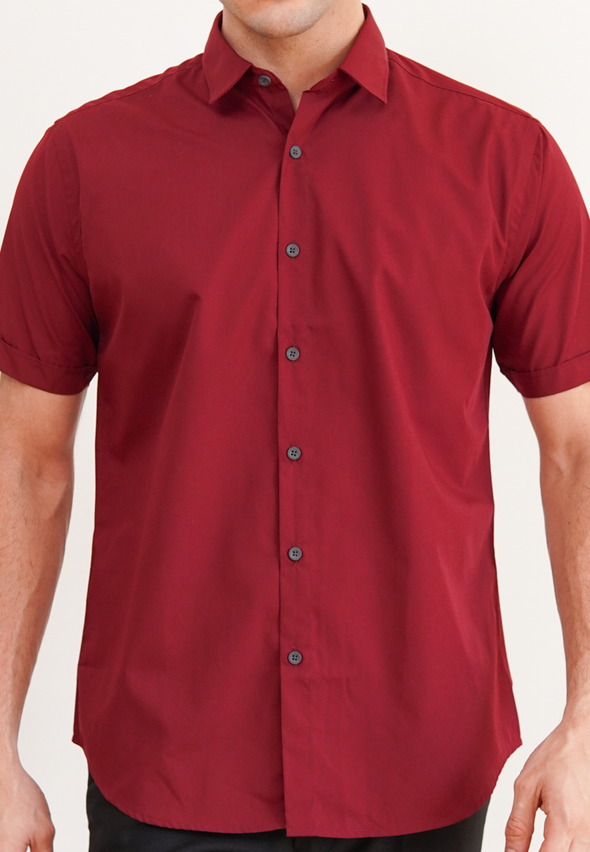 Maroon Short Sleeve Shirt
