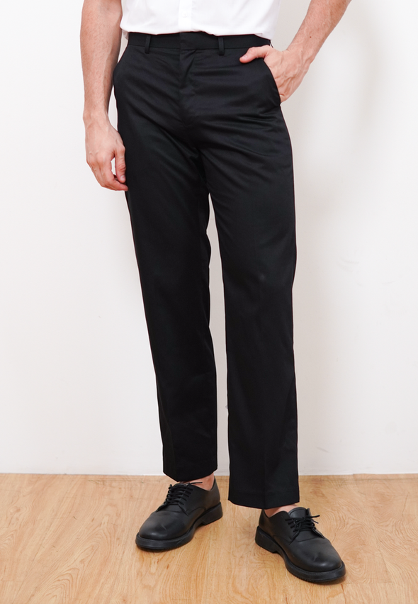 Black Men's Regular Fit Pants