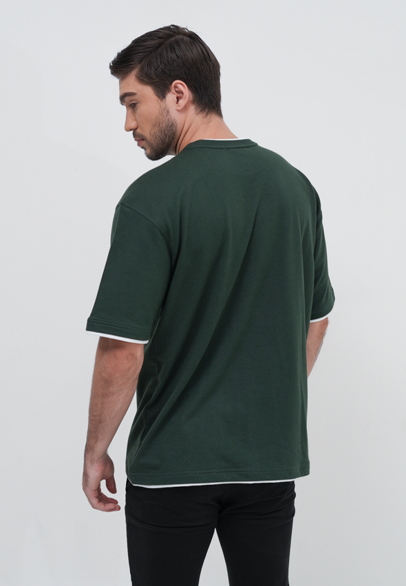 Green Pocket Oversize T-Shirt