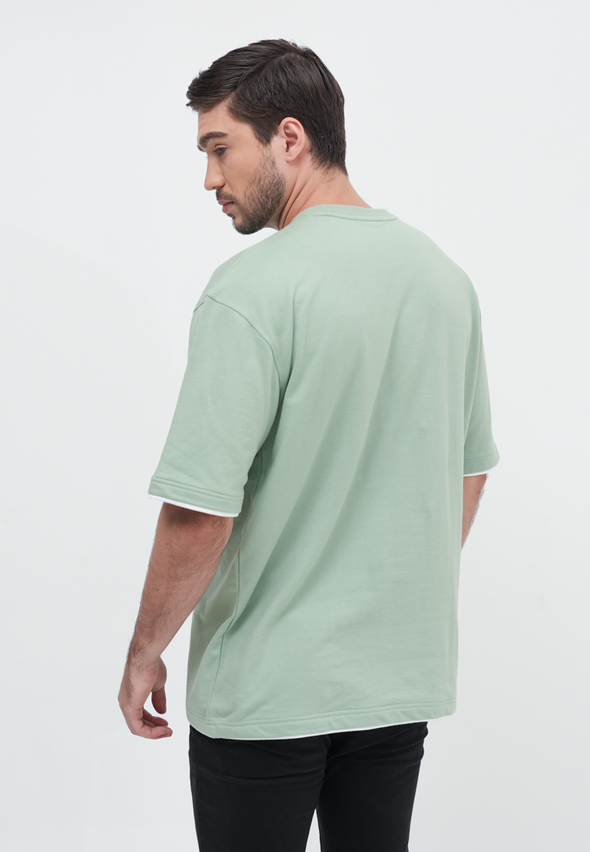 Sage Pocket Oversize T-Shirt