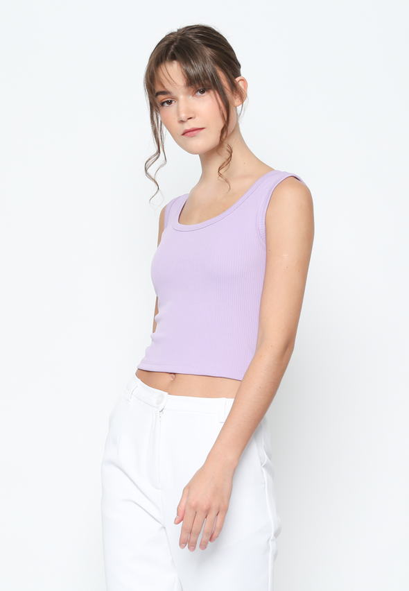 Women'S Lilac Square Tank Top