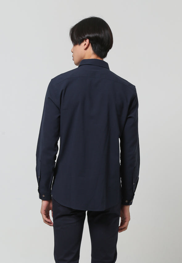 Linen Effect Pocket Shirt