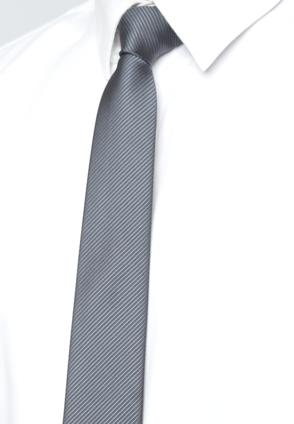 Men's Silverstone Gray Formal Tie