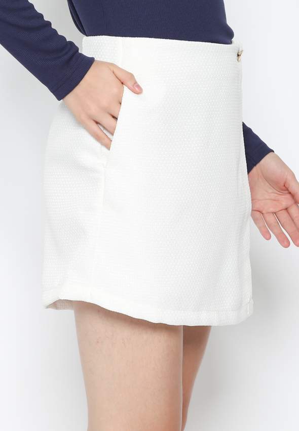 Women's White Mini Skirt