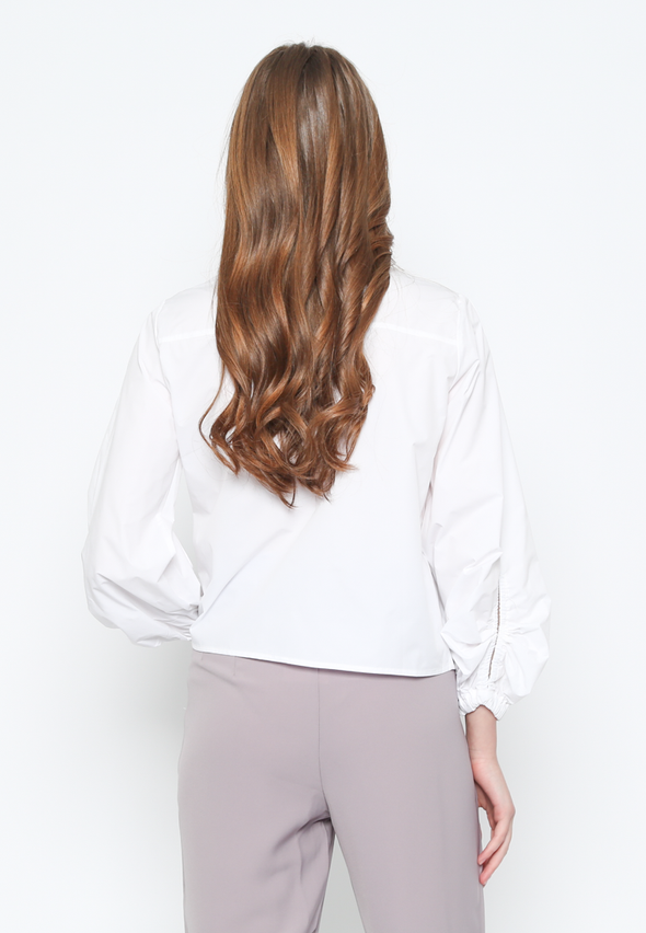 White Women's Long-Sleeve Shirt