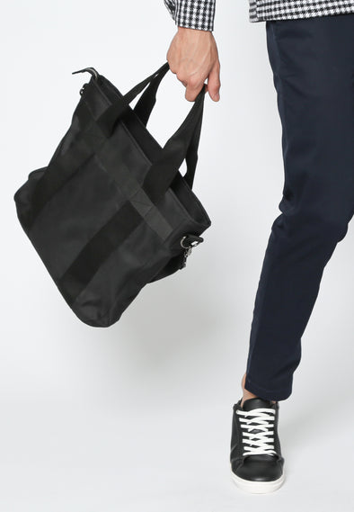 Black Men's 2-Way Multipurpose Bag