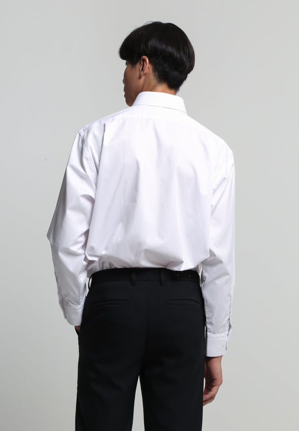 White White Regular Fit Long Sleeve Shirt