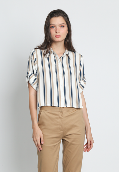 Shortsleeve Cropped Shirt