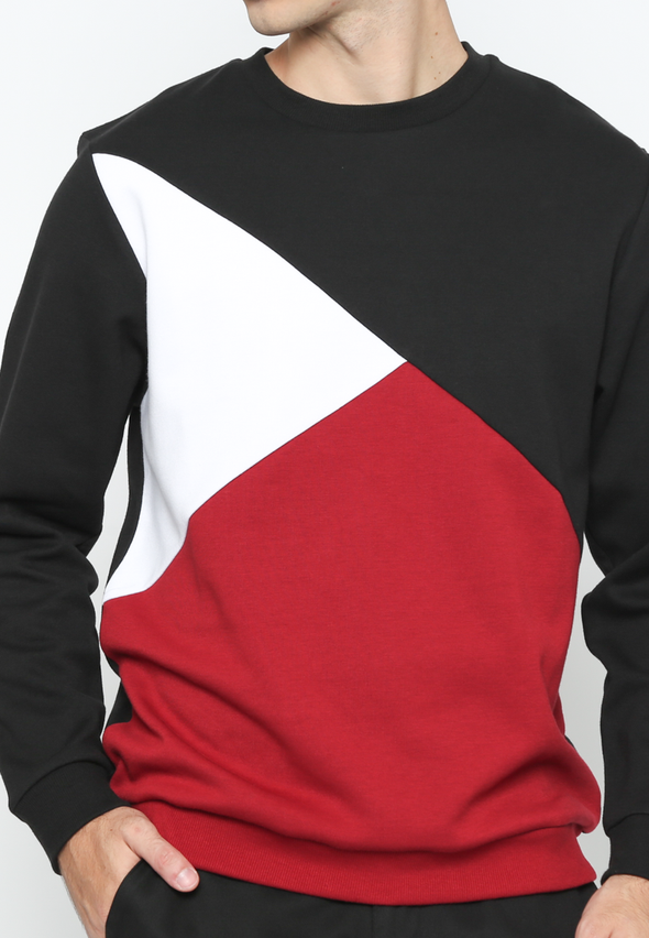 Men's 3 Color Combination Sweatershirt