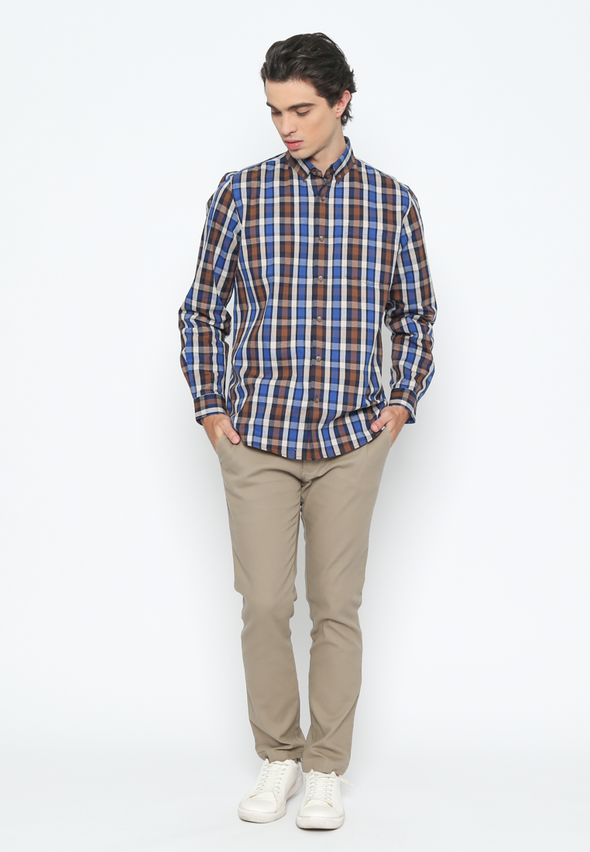 Men's Plaid Long Sleeve Shirt