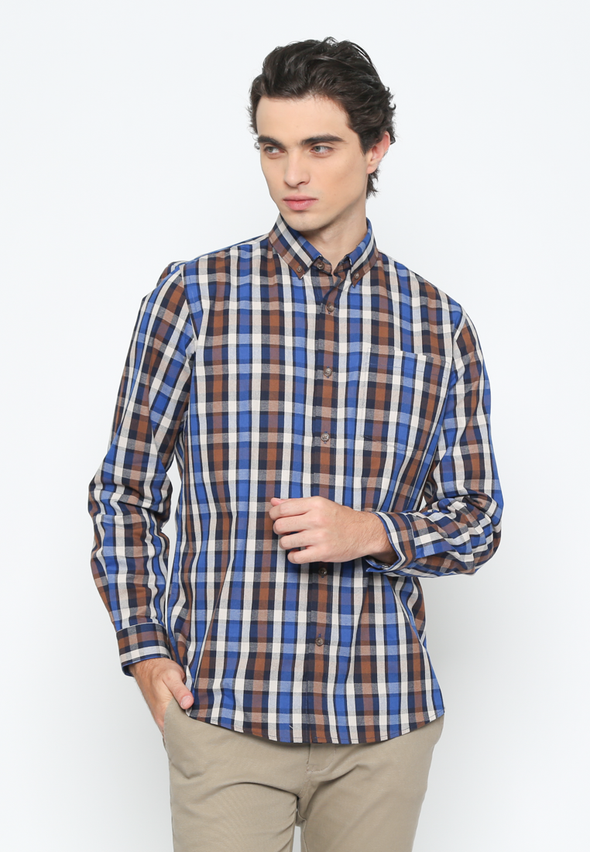 Men's Plaid Long Sleeve Shirt