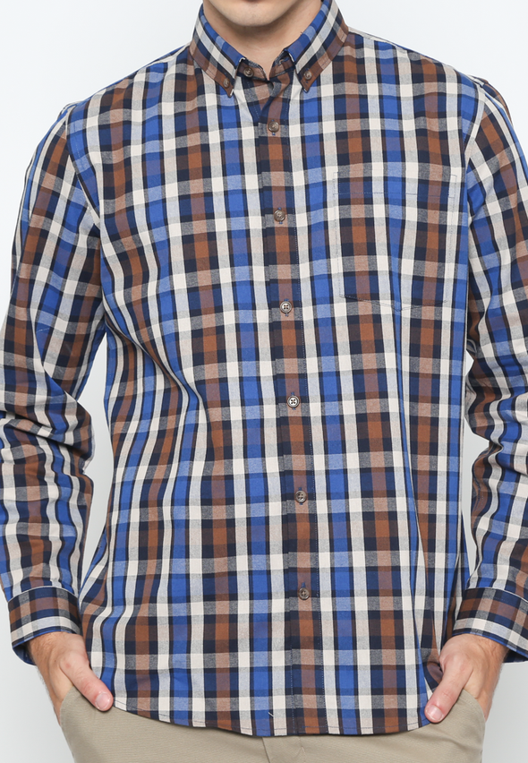 Men's Plaid Long Sleeve Shirt