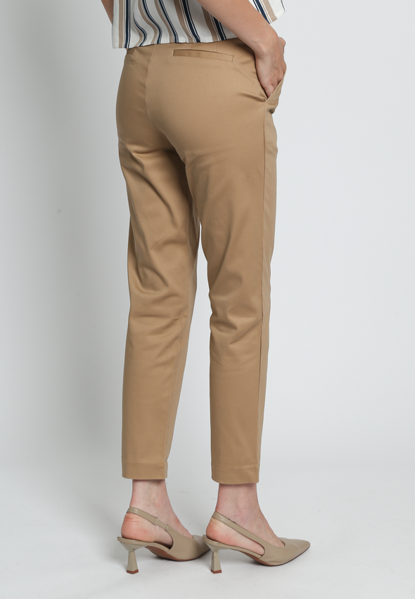 Elastic Waist Slim Pants