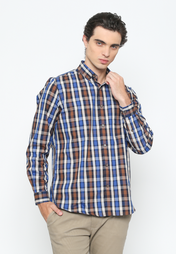 Men's Plaid Long Sleeve Shirt