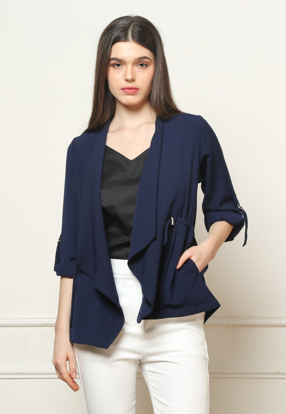 Women's Navy Casual Blazer