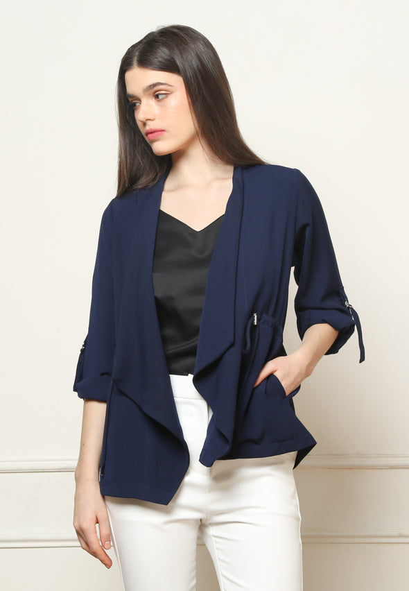 Women's Navy Casual Blazer