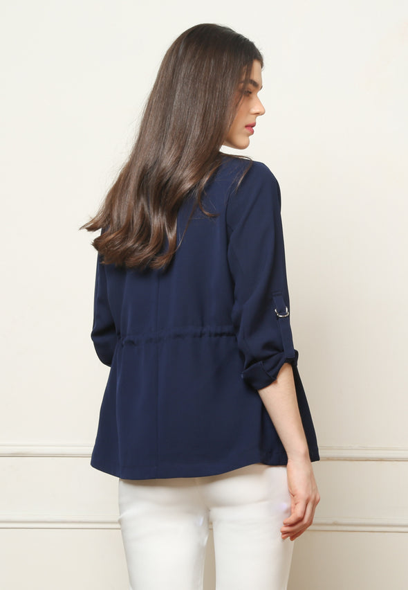 Women's Navy Casual Blazer