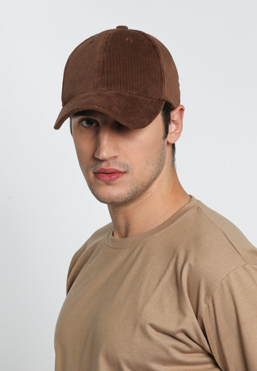 Brown Corduroy Baseball Cap