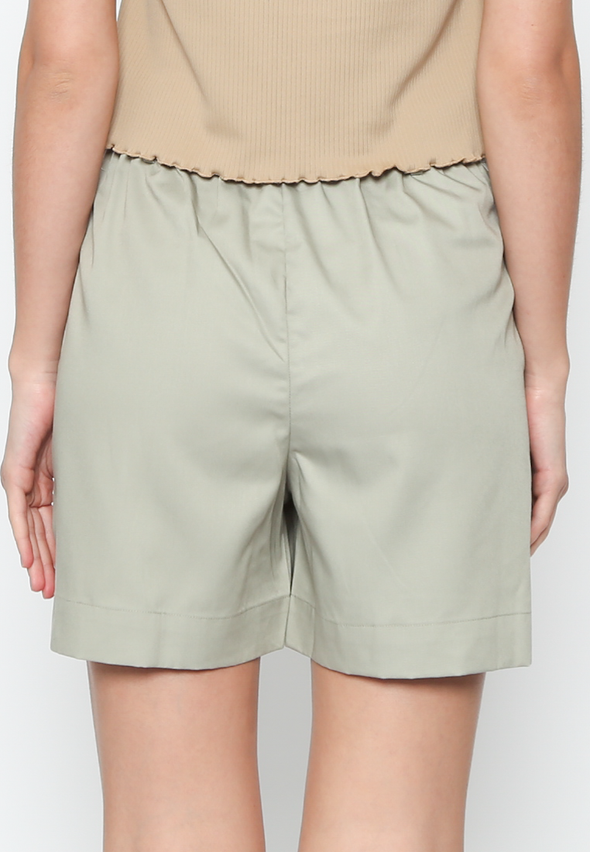 Women's Green Casual Shorts