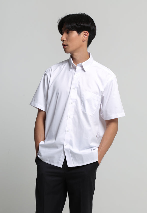 White White Regular Fit Short Sleeve Shirt