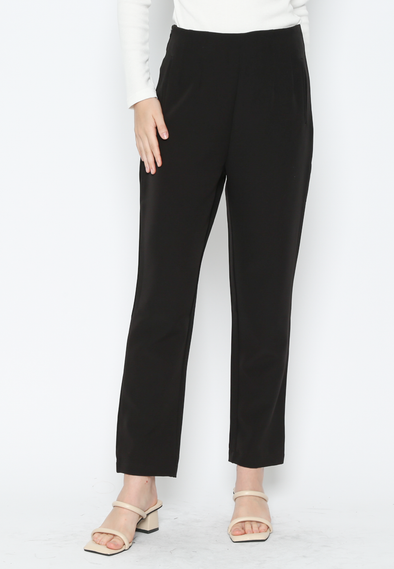 Women'S Black Highwaist Stretch Long Pants