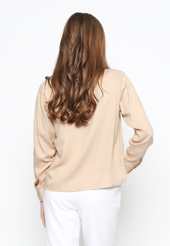 Cream Women's Long Sleeve Shirt