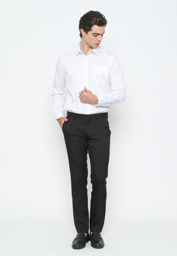 Men's White Long Sleeve Shirt