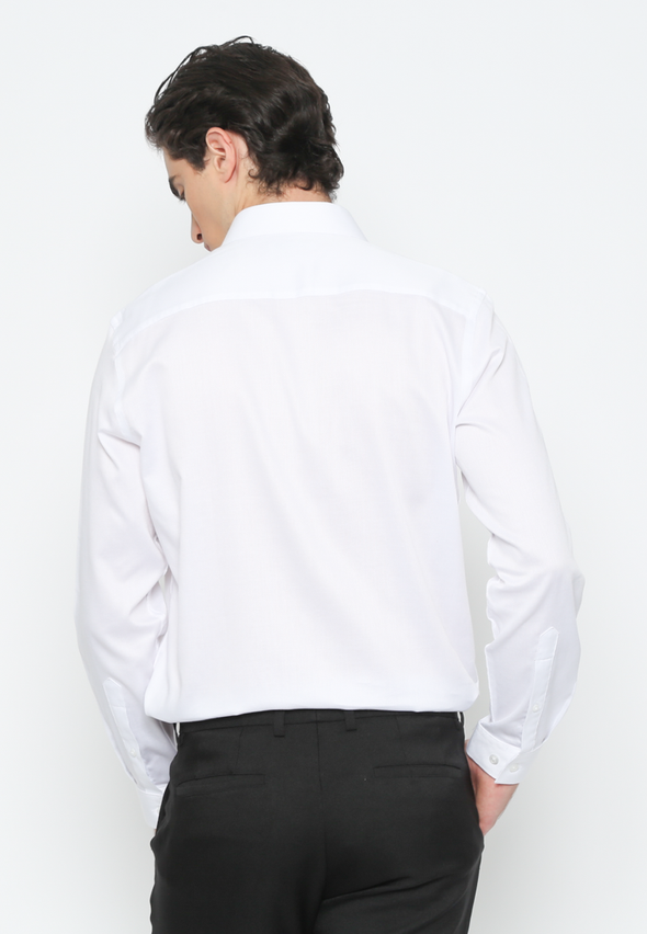 Men's White Long Sleeve Shirt
