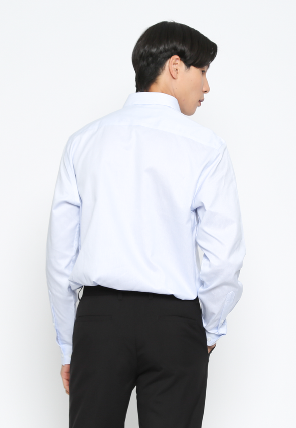 Light Blue Men's Long Sleeve Shirt