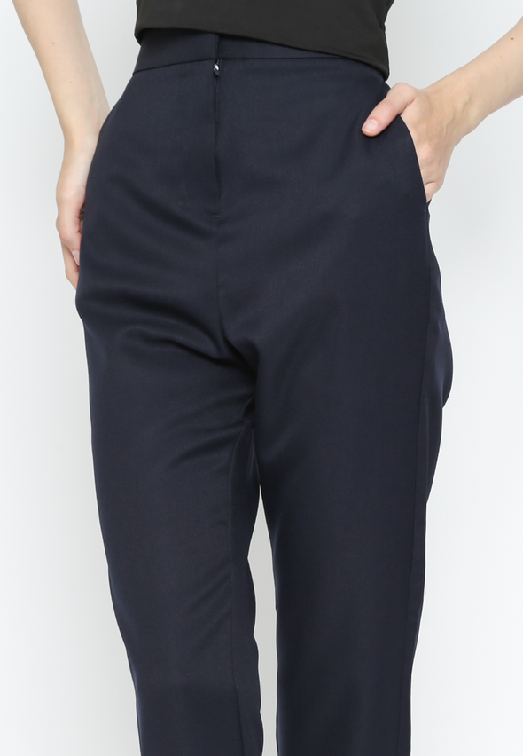 Navy Slim Tapered Pants