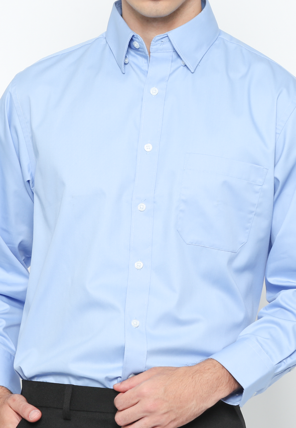 Blue Regular Fit Long Sleeves Shirt