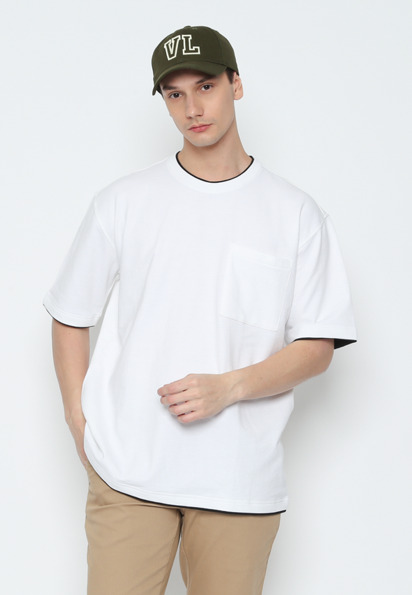 Pocket White Oversize Tshirt