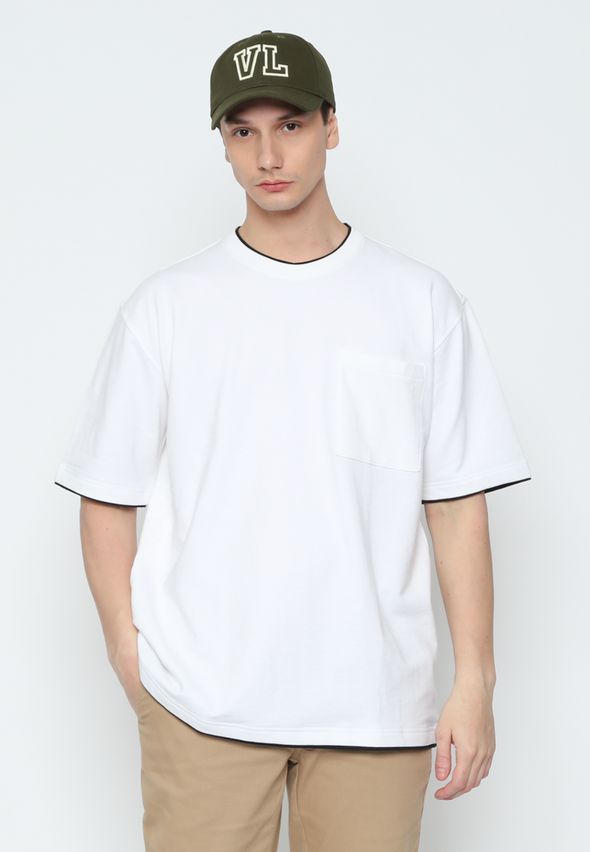 Pocket White Oversize Tshirt