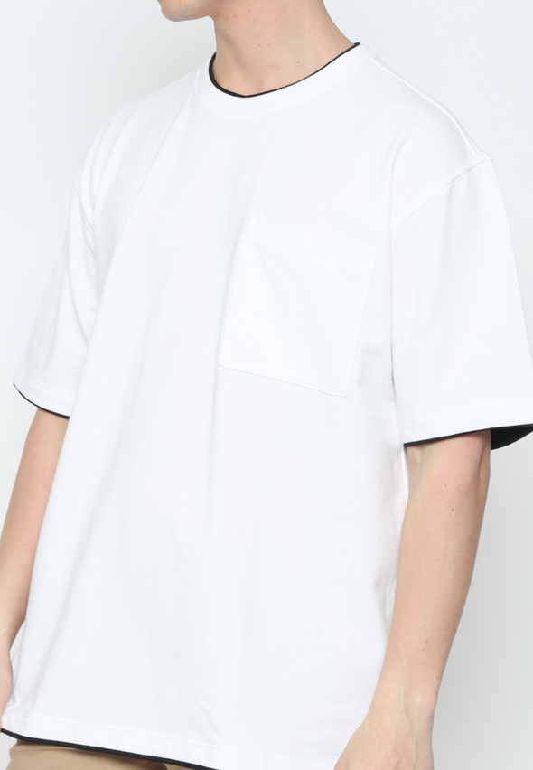 Pocket White Oversize Tshirt