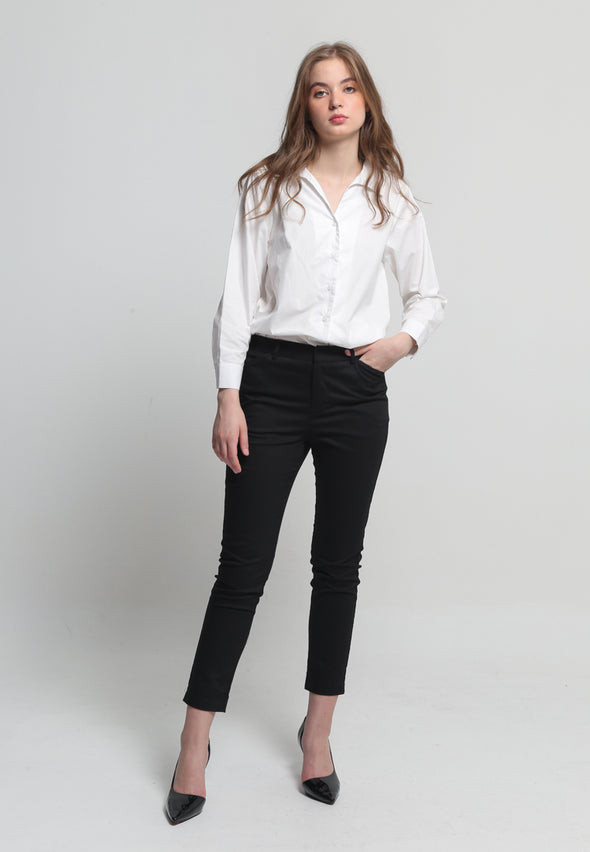 White V-Neck Shirt