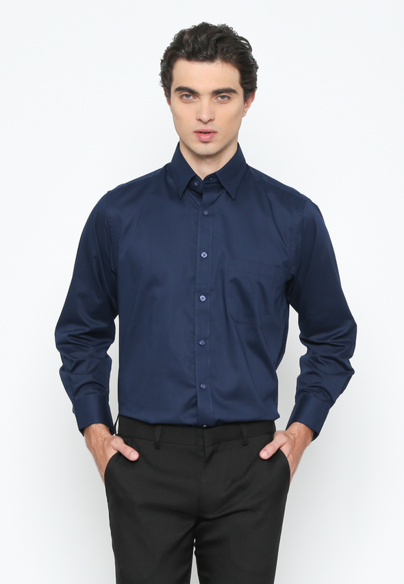 Navy Navy Regular Fit Long Sleeve Shirt