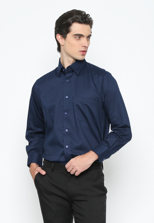 Navy Navy Regular Fit Long Sleeve Shirt