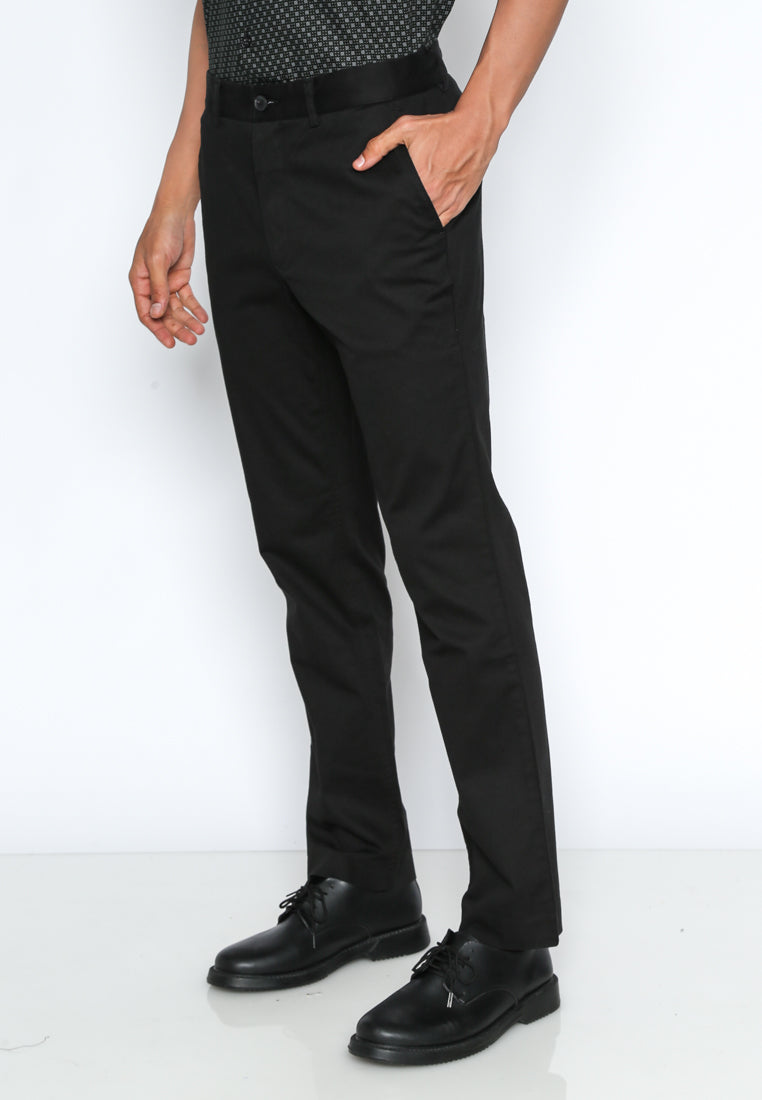 VALINO Black Chinos Pants