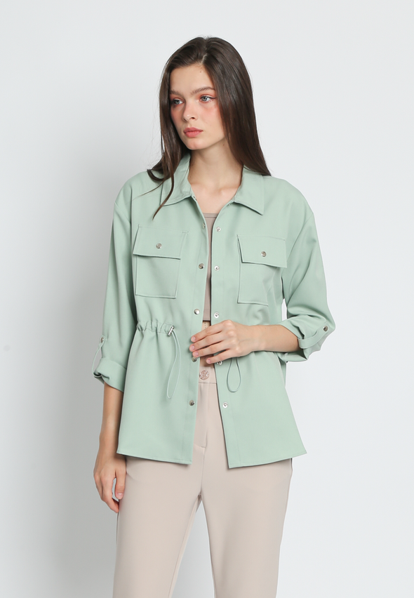 Double Pocket Shirt Jacket