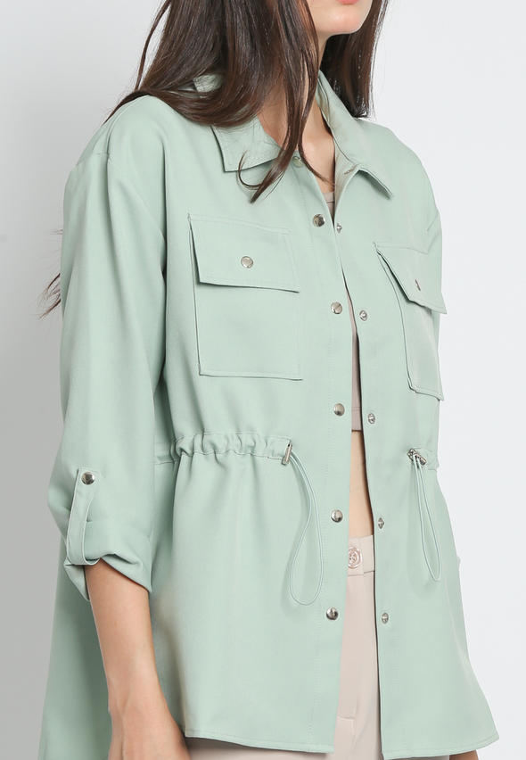 Double Pocket Shirt Jacket