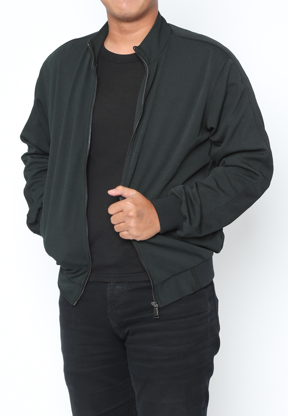 Versatile Dark Green Jacket with Regular Fit for Men