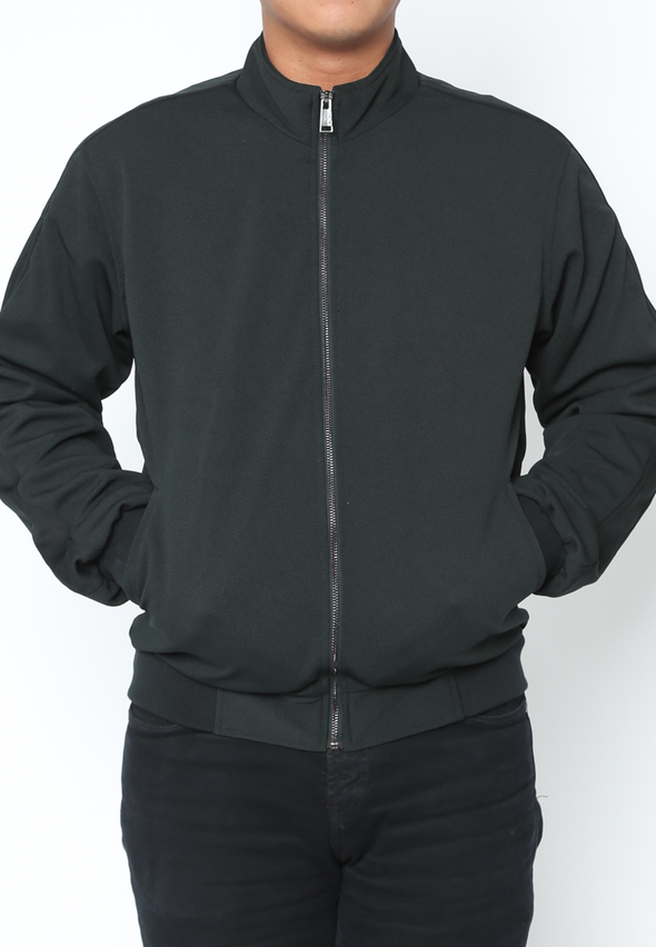 Versatile Dark Green Jacket with Regular Fit for Men