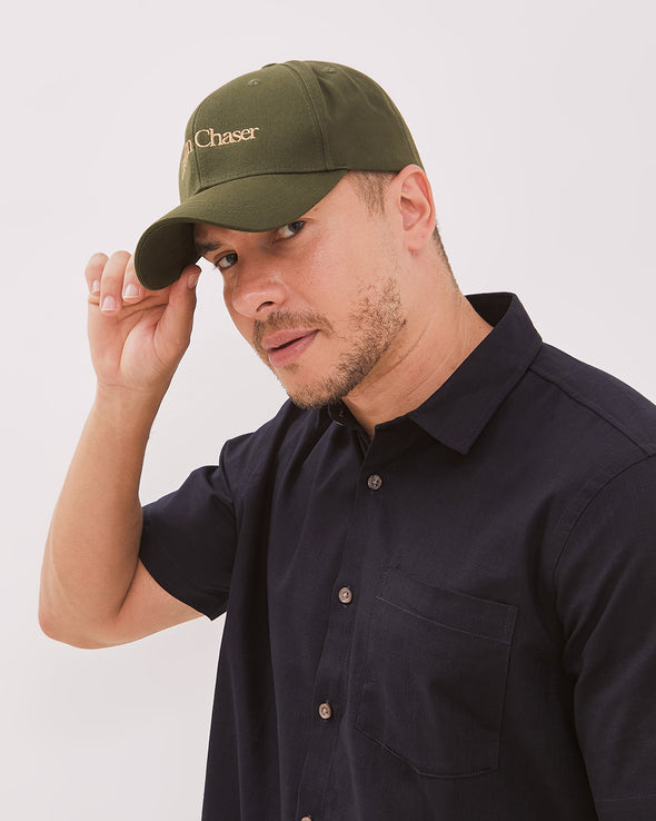 Men's Olive Green Embroidery Hat