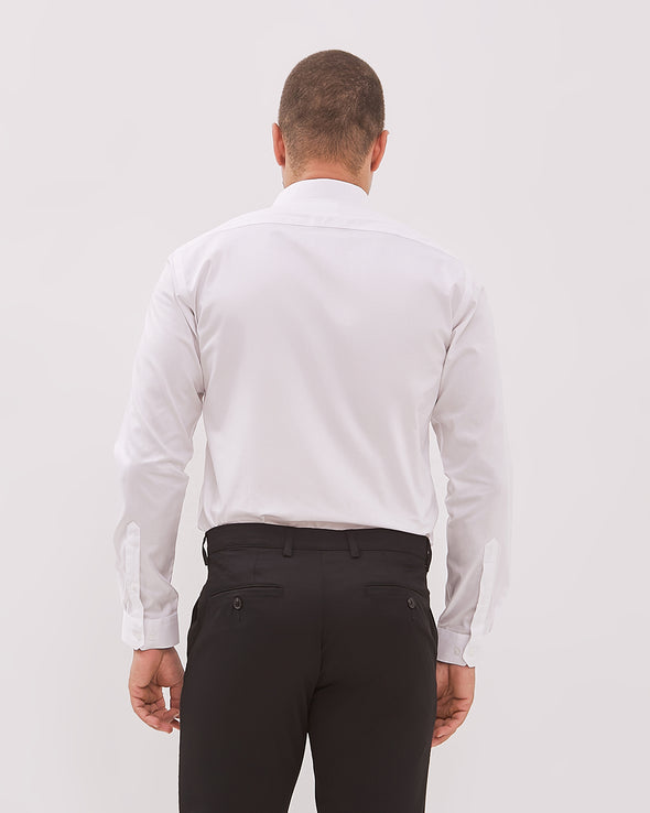 Men's White Long Sleeved Shirt