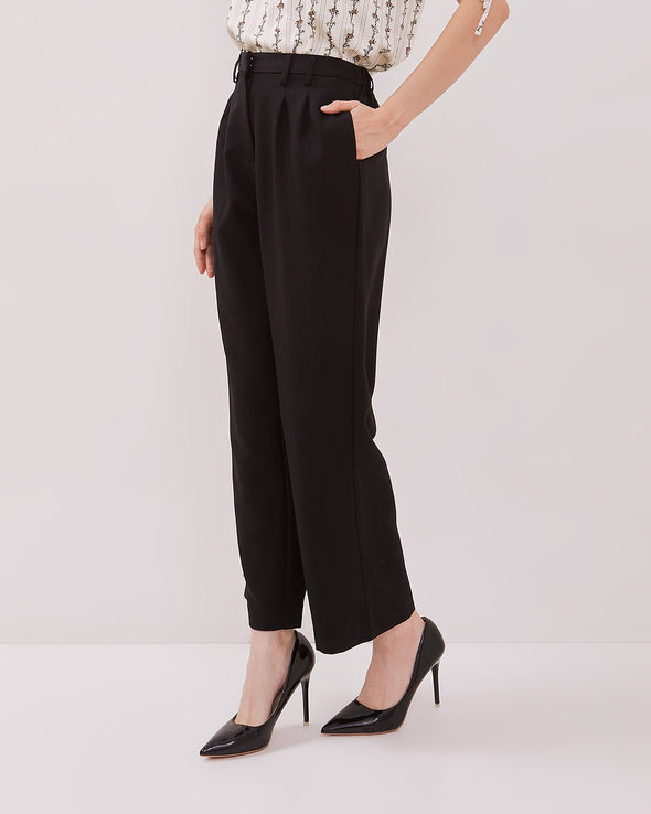 Women's Black Wide Leg Long Pants