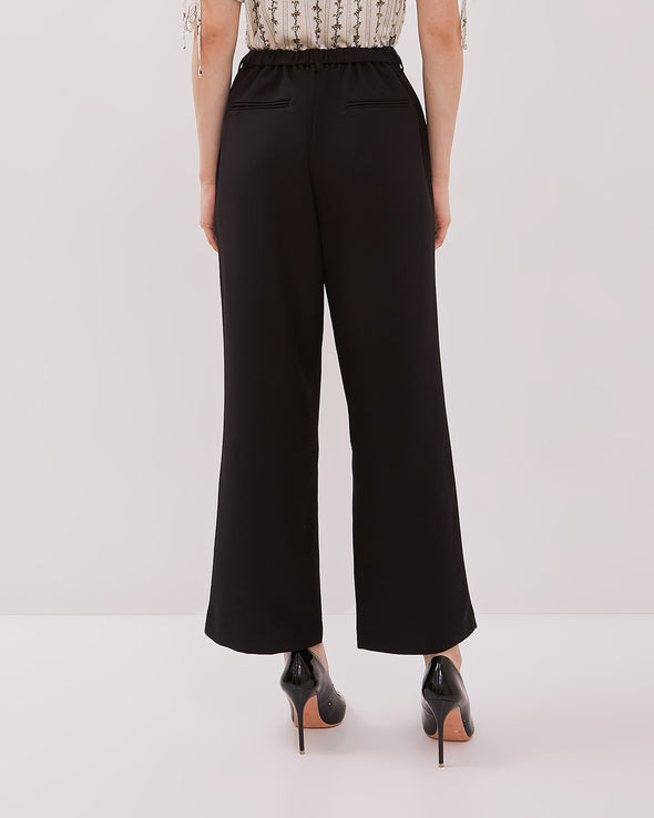 Women's Black Wide Leg Long Pants