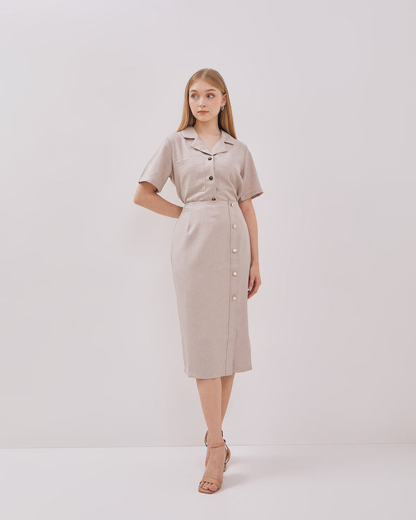 Women's Cream Short Skirt