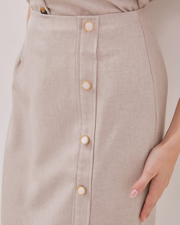 Women's Cream Short Skirt