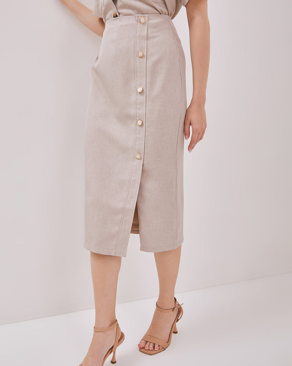 Women's Cream Short Skirt