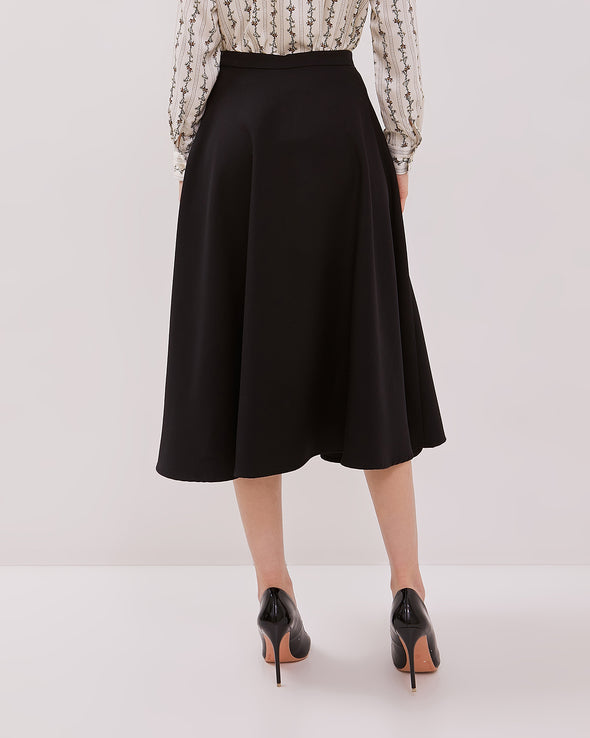 Women's Black A-Line Skirt